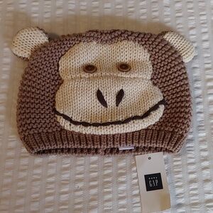 Nwt Baby Gap Knitted Monkey Hat